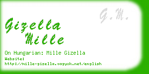 gizella mille business card